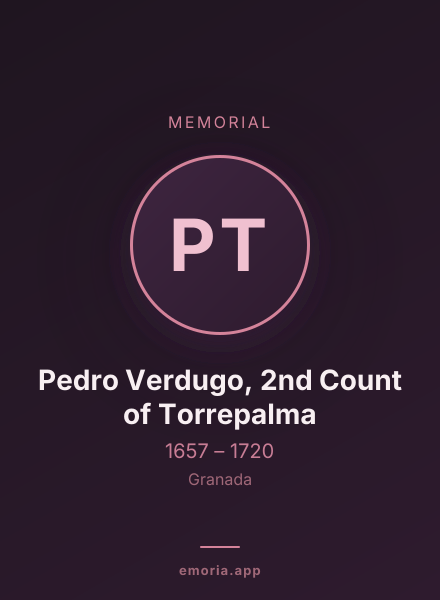 Memorial portrait of Pedro Verdugo, 2nd Count of Torrepalma