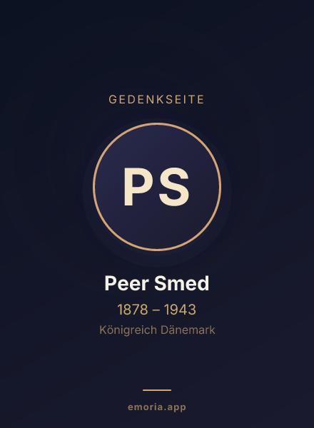 Gedenkportrait von Peer Smed