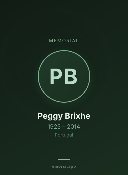 Memorial portrait of Peggy Brixhe