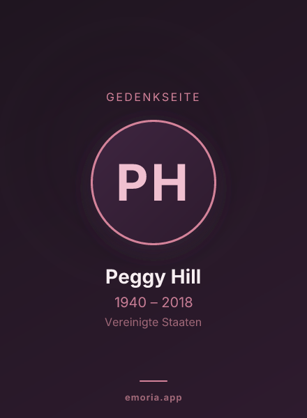 Gedenkportrait von Peggy Hill