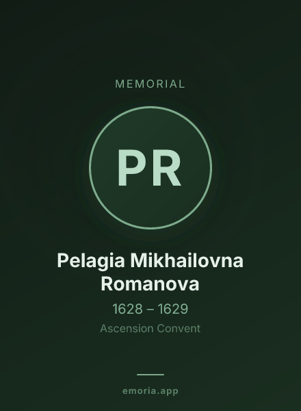 Memorial portrait of Pelagia Mikhailovna Romanova