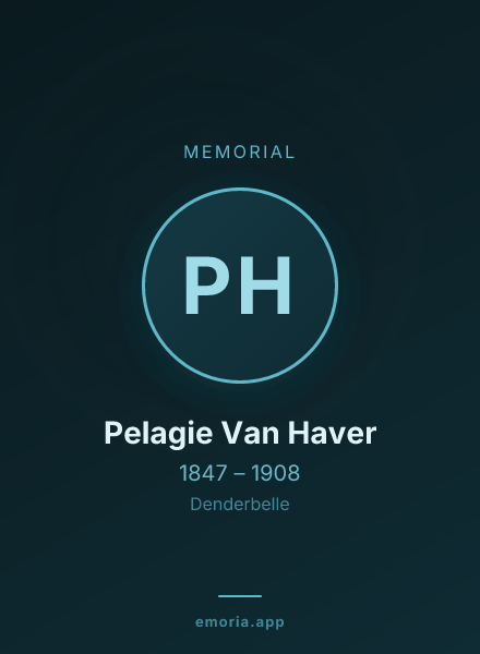 Memorial portrait of Pelagie Van Haver