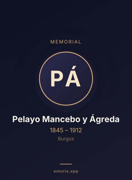 Memorial portrait of Pelayo Mancebo y Ágreda