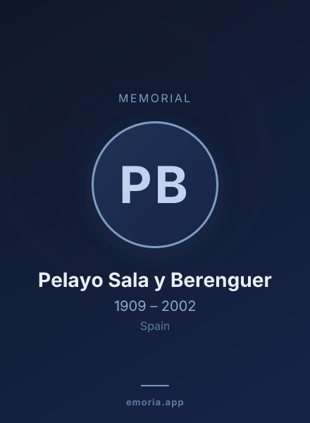 Memorial portrait of Pelayo Sala y Berenguer