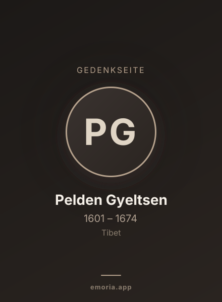 Gedenkportrait von Pelden Gyeltsen