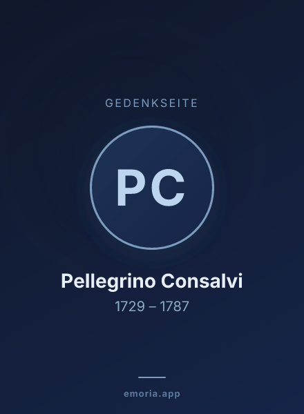 Gedenkportrait von Pellegrino Consalvi