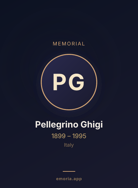 Memorial portrait of Pellegrino Ghigi