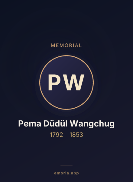 Memorial portrait of Pema Düdül Wangchug