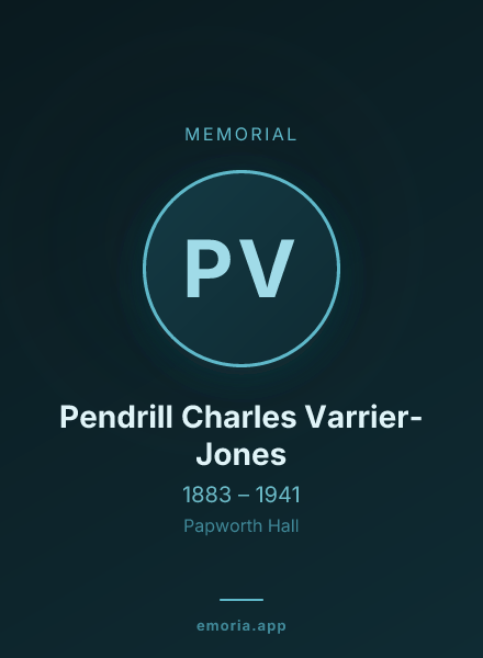 Memorial portrait of Pendrill Charles Varrier-Jones