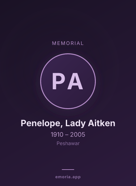 Memorial portrait of Penelope, Lady Aitken