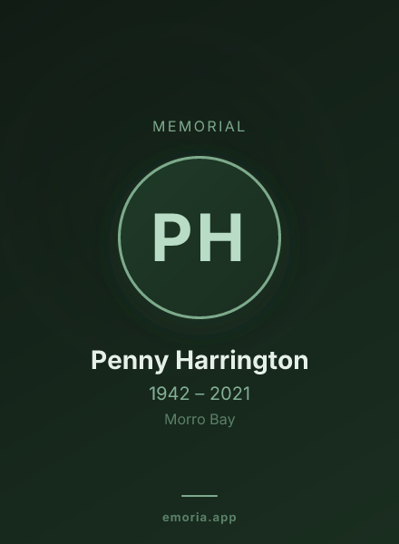 Memorial portrait of Penny Harrington