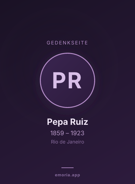 Gedenkportrait von Pepa Ruiz