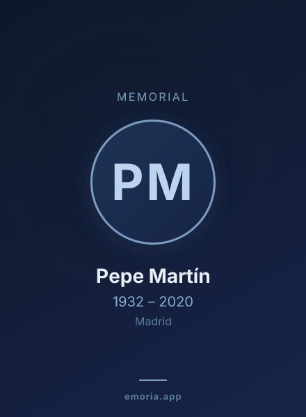Memorial portrait of Pepe Martín