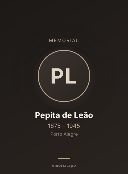 Memorial portrait of Pepita de Leão