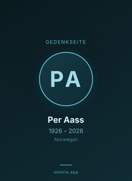 Gedenkportrait von Per Aass
