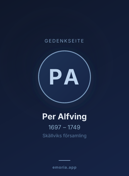 Gedenkportrait von Per Alfving