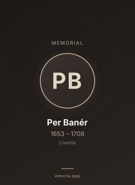Memorial portrait of Per Banér