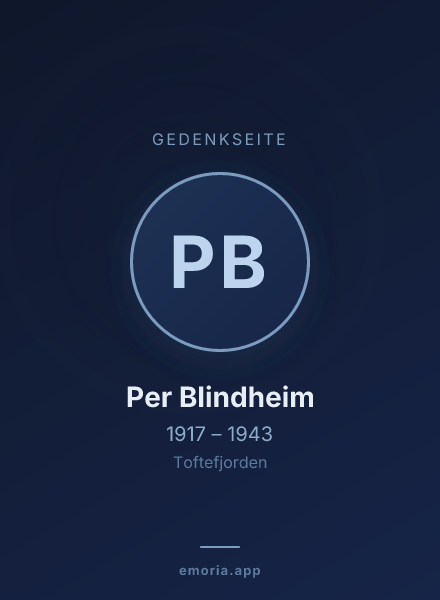 Gedenkportrait von Per Blindheim