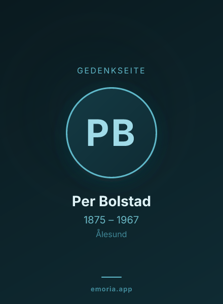 Gedenkportrait von Per Bolstad