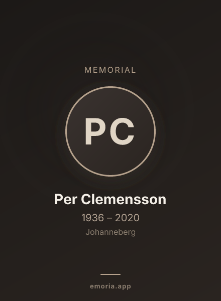 Memorial portrait of Per Clemensson