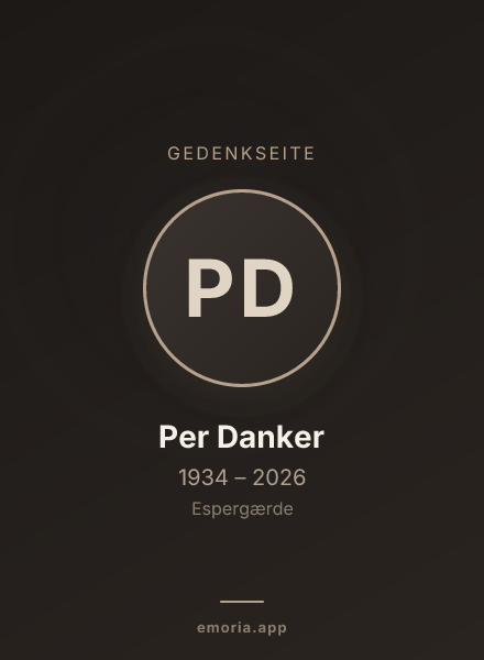 Gedenkportrait von Per Danker