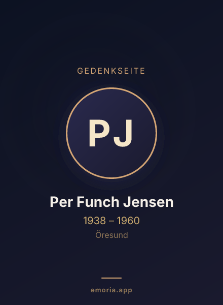 Gedenkportrait von Per Funch Jensen