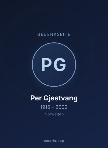 Gedenkportrait von Per Gjestvang