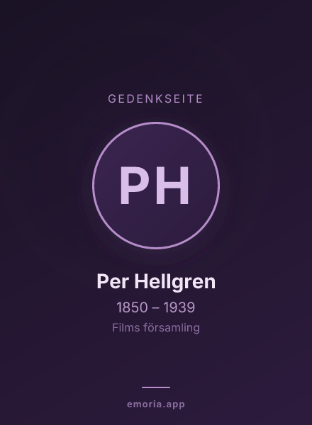 Gedenkportrait von Per Hellgren