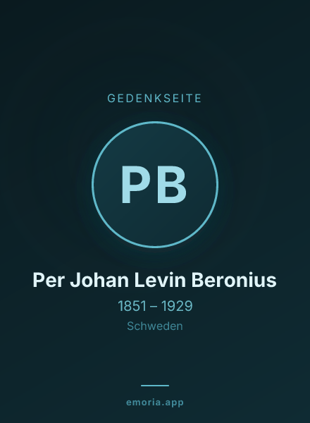 Gedenkportrait von Per Johan Levin Beronius