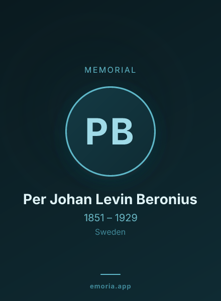 Memorial portrait of Per Johan Levin Beronius