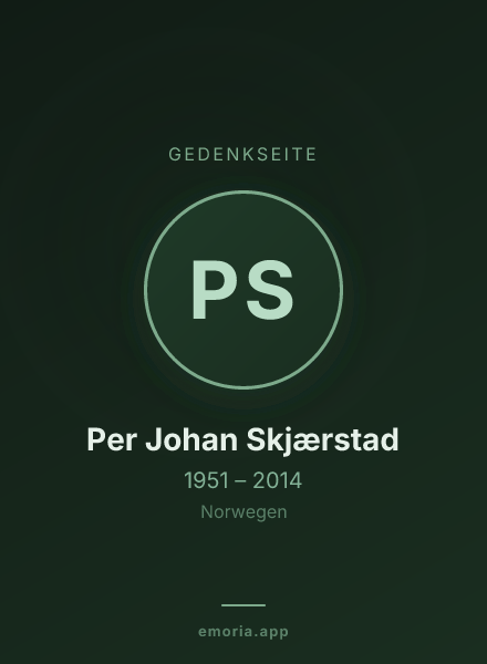 Gedenkportrait von Per Johan Skjærstad