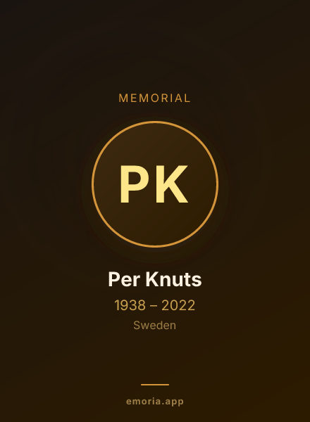Memorial portrait of Per Knuts