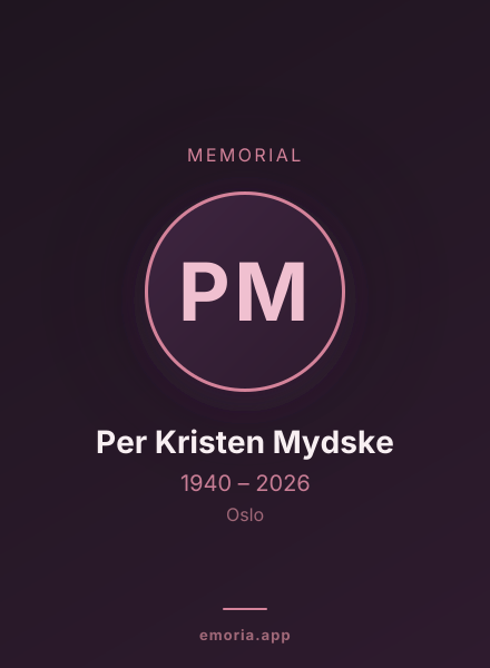 Memorial portrait of Per Kristen Mydske