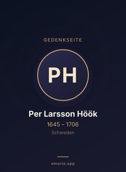 Gedenkportrait von Per Larsson Höök