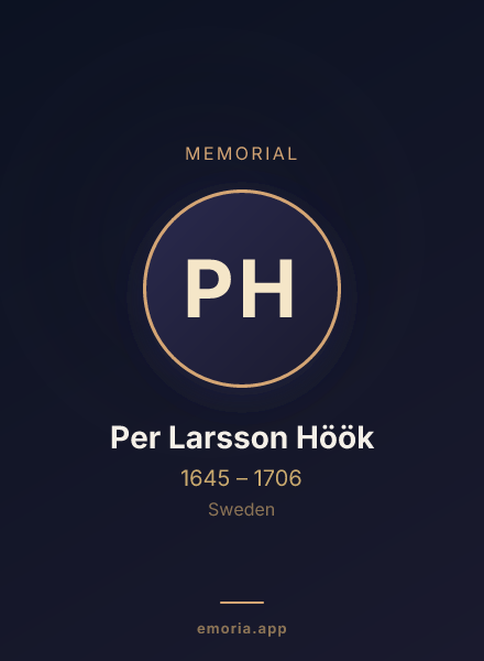 Memorial portrait of Per Larsson Höök