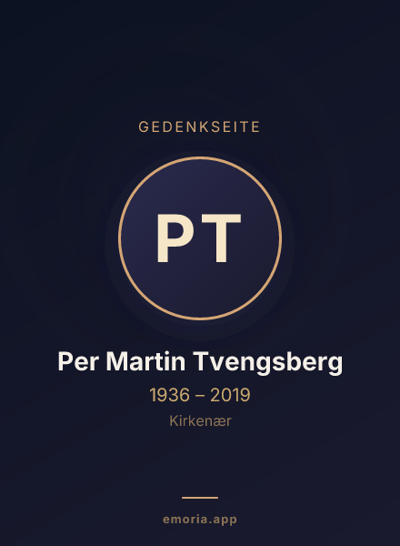 Gedenkportrait von Per Martin Tvengsberg