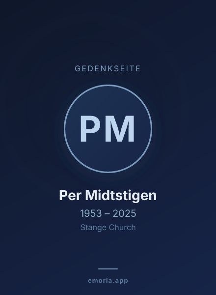Gedenkportrait von Per Midtstigen