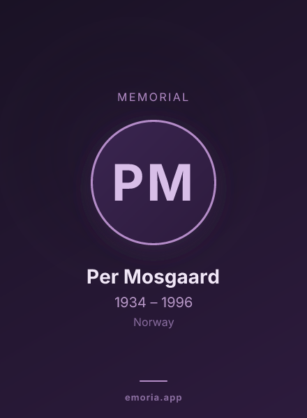 Memorial portrait of Per Mosgaard