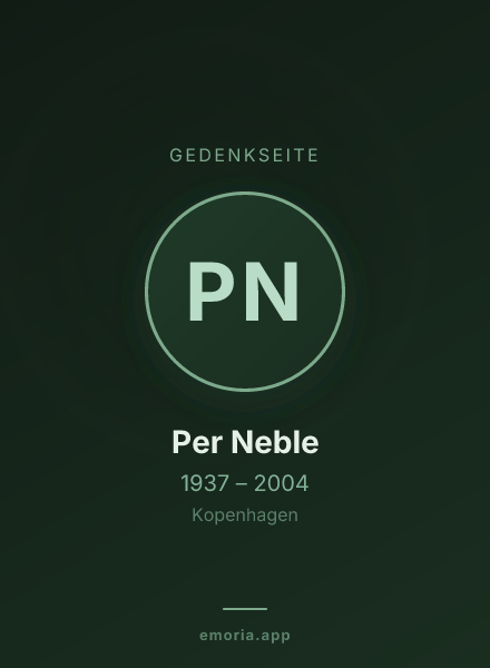 Gedenkportrait von Per Neble