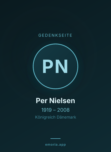 Gedenkportrait von Per Nielsen