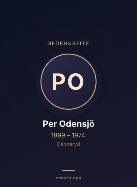 Gedenkportrait von Per Odensjö