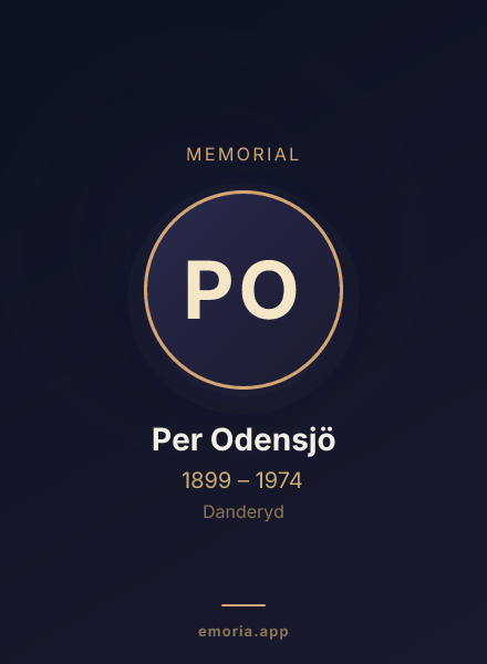 Memorial portrait of Per Odensjö