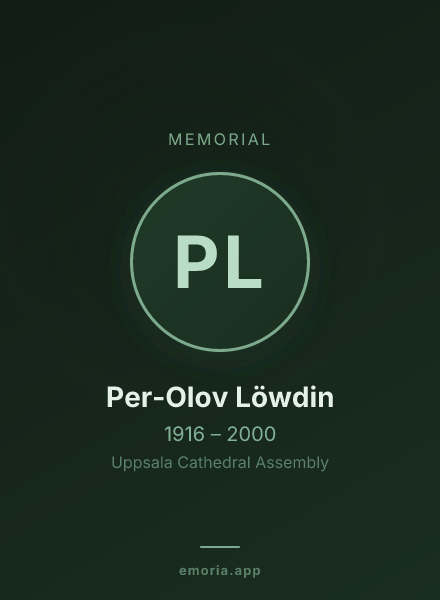 Memorial portrait of Per-Olov Löwdin