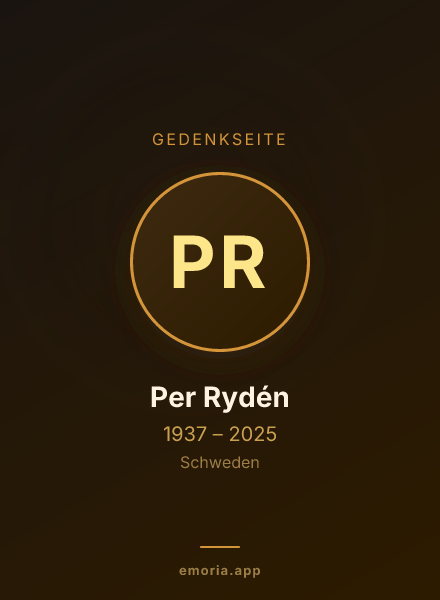 Gedenkportrait von Per Rydén