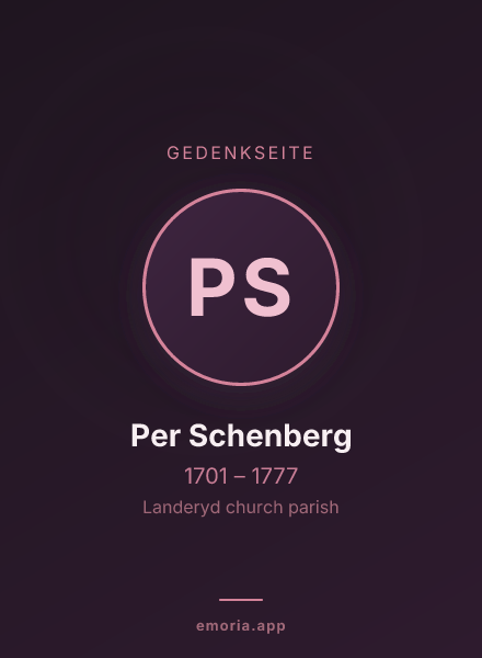 Gedenkportrait von Per Schenberg