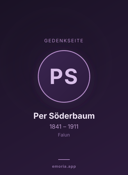 Gedenkportrait von Per Söderbaum