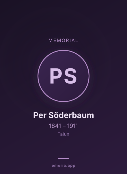 Memorial portrait of Per Söderbaum