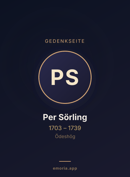 Gedenkportrait von Per Sörling