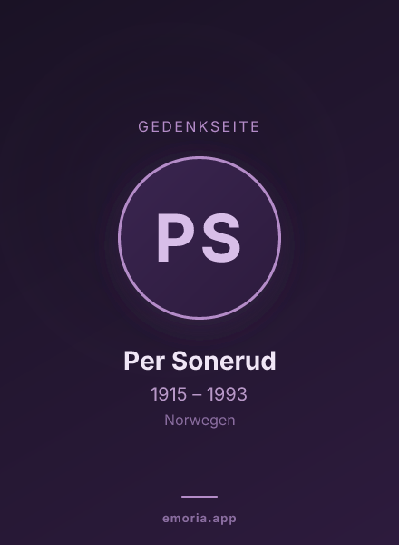 Gedenkportrait von Per Sonerud