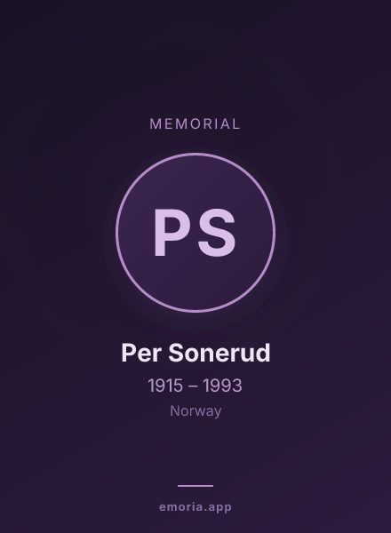 Memorial portrait of Per Sonerud